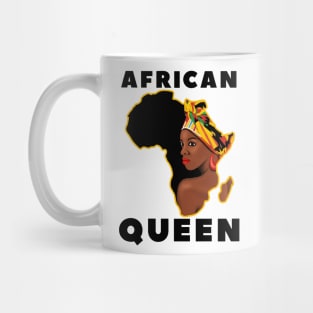 African Queen Melanin Afro Black History Mug